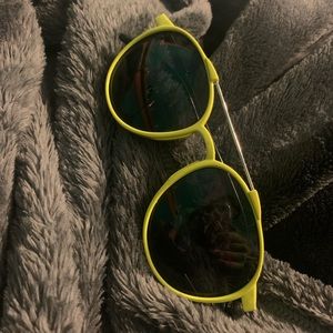 yellow frame sun glasses